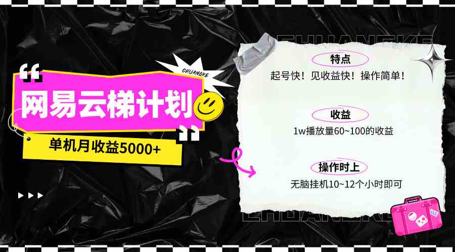 （10063期）最新网易云梯计划网页版，单机月收益5000 ！可放大操作