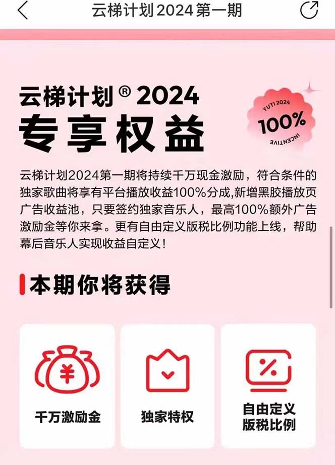 （10389期）2024网易云云梯计划 单机日300  无脑月入5000 