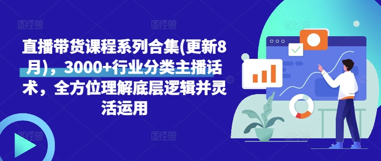 直播带货课程系列合集(更新8月)，3000 行业分类主播话术，全方位理解底层逻辑并灵活运用